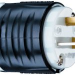 Legrand PS5366X Pass And Seymour Plug Black And White 20 Amp 125V 2-Pole 3 Wire Extra Hard Use Spec Grade