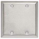 Legrand SL23 Pass And Seymour Plate SS430 2-Gang Blank