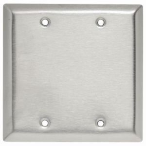 Legrand SL23 Pass And Seymour Plate SS430 2-Gang Blank