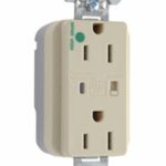 Legrand PT8200ISP Pass And Seymour PlugTail Hospital Grade Surge Protective Duplex Receptacle 15A/125V Alarm Ivory