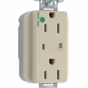 Legrand PT8200ISP Pass And Seymour PlugTail Hospital Grade Surge Protective Duplex Receptacle 15A/125V Alarm Ivory