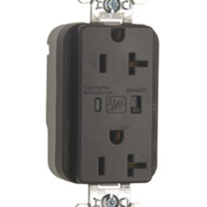 Legrand PT5362SP Pass And Seymour PlugTail Surge Protective Duplex Receptacle 20A/125V Alarm Brown
