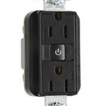 Legrand RF26252CDBK Pass And Seymour Plugload RF Receptacle 15A Dual Control Black