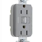 Legrand RF26252CDGRY Pass And Seymour Plugload RF Receptacle 15A Dual Control Gray