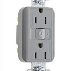 Legrand RF26252CDGRY Pass And Seymour Plugload RF Receptacle 15A Dual Control Gray