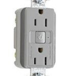 Legrand RF26252CHGRY Pass And Seymour Plugload RF Receptacle 15A Half Control Gray