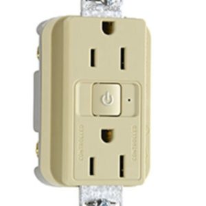 Legrand RF26252CHI Pass And Seymour Plugload RF Receptacle 15A Half Control Ivory