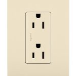 legrand 885SLA Pass And Seymour Radiant 15A/125V Duplex Receptacle Self-Grounding Ivory