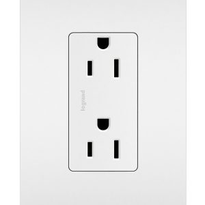 legrand 885SW Pass And Seymour Radiant 15A/125V Duplex Receptacle Self-Grounding Light Almond