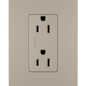 Legrand 885TRNICC12 Pass And Seymour Radiant 15A/125V Tamper-Resistant Duplex Receptacle Nickel