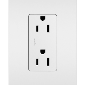 Legrand 885TRWRI Pass And Seymour Radiant 15A/125V Weather-Resistant Duplex Receptacle Ivory