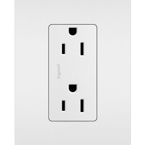 Legrand 885W Pass And Seymour Radiant 15A/125V Duplex Receptacle Self-Grounding White
