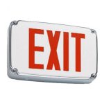 Profusion LED WLEZXTEU1RW Compact Wet Location Single Face Red Letters Polycarbonate Exit Sign
