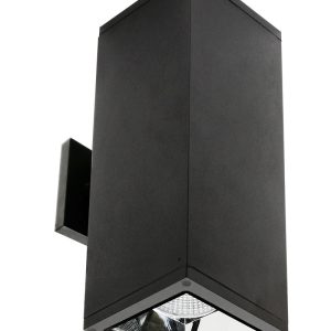 Westgate WMCS5-UDL-MCT-BK-DD Manufacturing 5 Inch Square Wall Cylinder Up/Down Light 40W CCT Dual Dimming Black