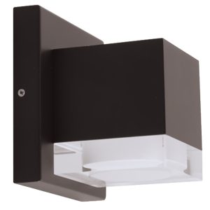 Westgate LRS-J-MCT-C90-BR Manufacturing Decorative Outdoor LED Wall Light Solid Acrylic 20W CCT Selectable Triac Bronze