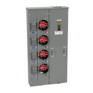 Square D MPR44125 400 A Bus, 125 A, 240 VAC Single Phase MP Meter Pak Meter Center