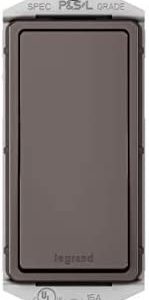 Legrand TM870DBCC10 Pass And Seymour Radiant Switch 1P 15A 120/277V Dark Bronze