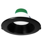 Westgate CRLE4-TRM-BK Manufacturing Builder Series Snap-In Commercial Recessed Light 4 Inch LED Trim And Ring Set