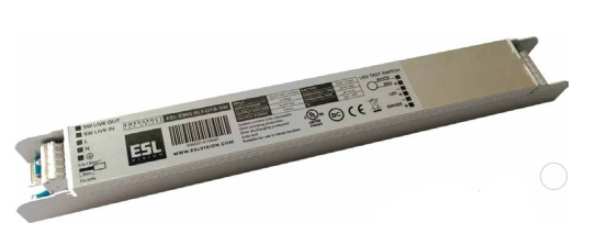 ESL Vision ESL-EMG-SL1-OTB-9W Emergency Backup Battery Unit, Auto Test Function, 9 Watts Output, 90 Minutes MIn