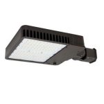 MaxLite AR200UT4-CSBACR SLIM AREA LIGHT-200W, 120-277V, TYPE 4, CCT SELECT 3/4/5K, BRONZE, STRAIGHT ARM, CONTROLS READY