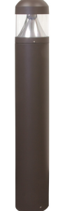 MaxLite BL-CLRD22UCSB PATHMAX SLIM BOLLARD, ROUND DOME TOP BOLLARD - 22W, 120-277V, CCT SELECTABLE 3000K/4000K/5000K, TYPE V