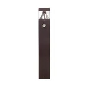 MaxLite BL-CLSF22UCSBCR PATHMAX SLIM BOLLARD, SQUARE FLAT TOP BOLLARD 22W, 120-277V, CCT SELECTABLE 3000K/4000K/5000K