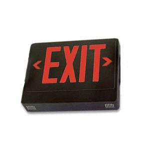 Profusion LED LEDCXTEU2RB-NH Black Panel, Red Letters, LED Thermoplastic Exit Light