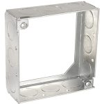 Garvin Southwire 4 Square Extension Ring Welded Inch Deep With 1/2 Inch Knockouts (53141-1/2)