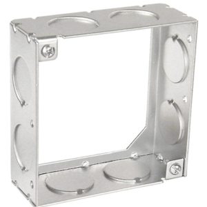 Garvin Southwire 4 Square Extension Ring Welded 1-1/2 Inch Deep (8) 3/4 Inch Knockouts (53151-3/4)