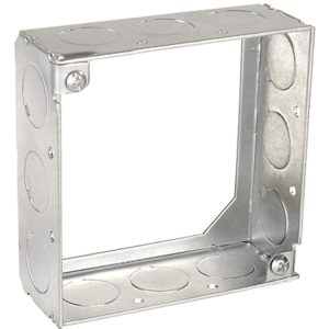 Garvin Southwire 4 Square Extension Ring Welded 1-1/2 Inch Deep (6) 1/2 Inch And 6 Combination Knockouts (53151-S)