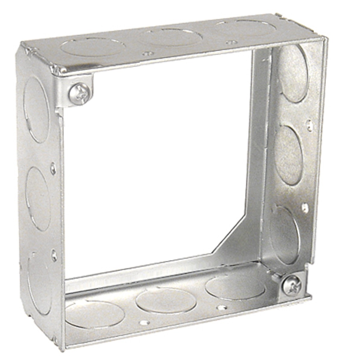 Garvin Southwire 4 Square Extension Ring Welded 1-1/2 Inch Deep (6) 1/2 Inch And 6 Combination Knockouts (53151-S)