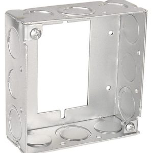 Garvin Southwire 4 Square Extension Ring Converts One Gang To 4 Square 1-1/2 Inch Deep 1/2 And 3/4 Knockouts (53151-SUB)