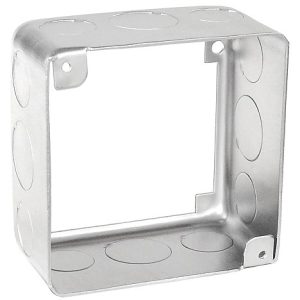 Garvin Southwire 4 Square Extension Ring Welded 2-1/8 Inch Deep With (6) 1/2 Inch And (6) Combination Knockouts (53171-S)