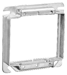 Garvin Southwire 4 Square Two Gang Device Ring Welded 1 Inch Raised (52C19SQ)