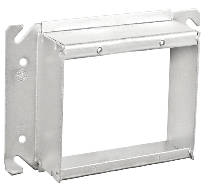 Garvin Southwire 4 Square Two Gang Device Ring Welded 1-1/4 Inch Raised (52C21SQ)