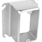 Garvin Southwire 4 Square One Gang Device Ring Welded 2 Inch Raised (52C23SQ)