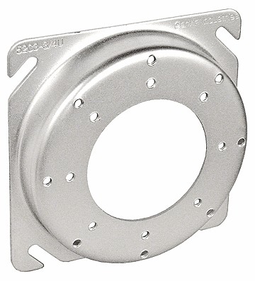 Garvin Southwire 4 Square To Round Universal Fixture Ring 5/8 Inch Raised (52C3-5/8U)