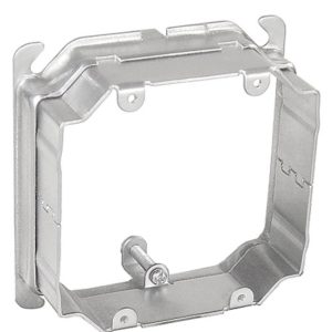 Garvin Southwire 4 Square Two Gang Adjustable Depth Device Ring 3/4 To 1-1/2 Inch Raised (AMR2)