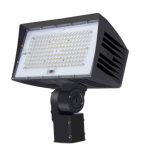 MaxLite FML120HW-50BSKRPC FLOODMAX LARGE: 120W 347-480V WIDE 5000K BRONZE W/ SLIPFITTER KNUCKLE MOUNT AND 3-PIN RECEPTACLE