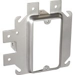 Garvin Southwire 4 Square Raised One Gang Prefab Box Mount Device Ring For 5/8 Inch Dry Wall (SLR-158)