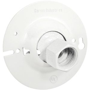 Garvin Southwire 4 Inch Round White Swivel Fixture Hanger For 1/2 Inch Or 3/4 Inch Conduit (SC-5075RWH)