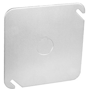 Garvin Southwire 4" Square Blank Cover - W/ 1/2" Knockout