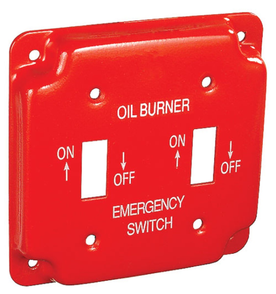 Garvin Southwire 4 Inch Square Emergency On/Off Two Toggle Switch Cover For Oil Powered Applications (BPO-1936)