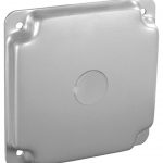 Garvin Southwire 4 Inch Square (1/2 Inch Raised) Industrial Surface Cover With 1/2 Inch Centered Knockout (G1930)