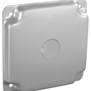 Garvin Southwire 4 Inch Square (1/2 Inch Raised) Industrial Surface Cover With 1/2 Inch Centered Knockout (G1930)