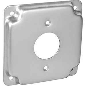 Garvin Southwire 4 Inch Square 1/2 Inch Raised Single Receptacle 1.406 Inch Industrial Surface Cover (G1932)