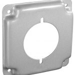 Garvin Southwire 4 Inch Square 1/2 Inch Raised 30-50 Amp Receptacle 2.141 Inch Industrial Surface Cover (G1934)