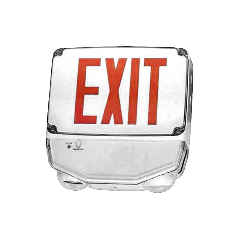 Profusion LED CWLEZXTEU1RW Single Face, Red Letters, Wet Location Polycarbonate LED Combo