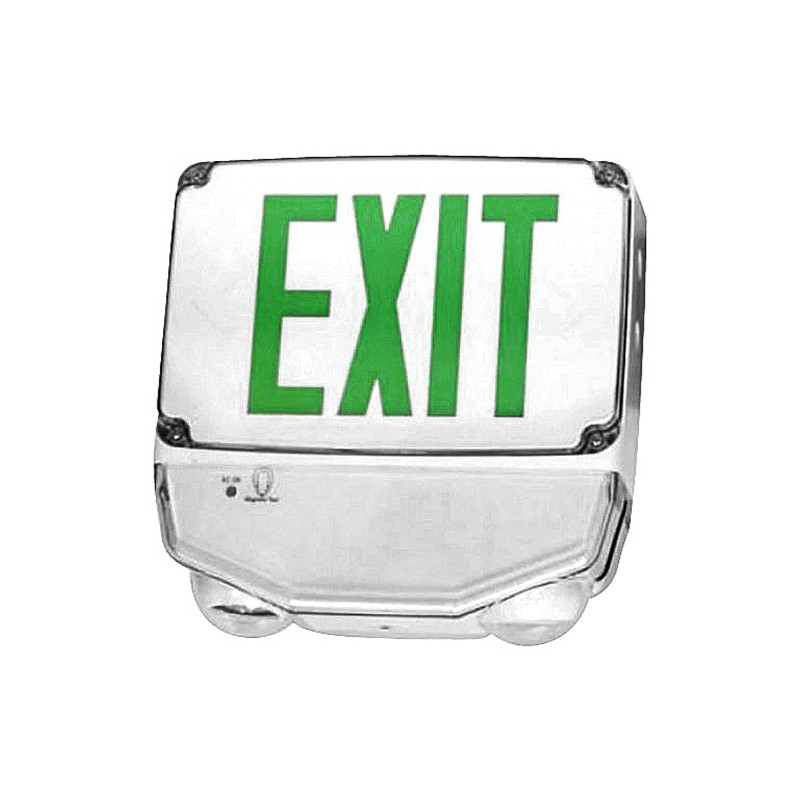 Profusion LED CWLEZXTEU1GW-CW Single Face, Green Letters, Cold Weather Wet Location Polycarbonate LED Combo