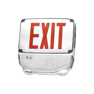 Profusion LED CWLEZXTEU1RW-SDT Single Face, Red Letters, Self Diagnostics Wet Location Polycarbonate LED Combo